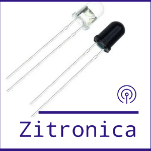 Par de Leds Infravermelhos 5mm - Emissor + Receptor