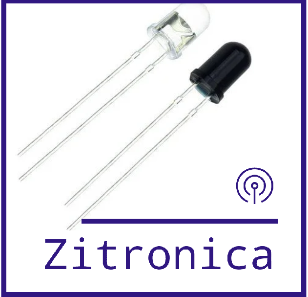 Par de Leds Infravermelhos 5mm - Emissor + Receptor