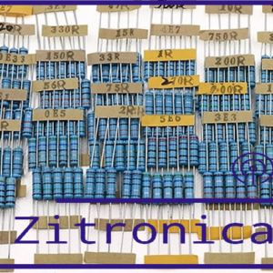 Resistor, 1/4w, 1% precisão – Filme de metal