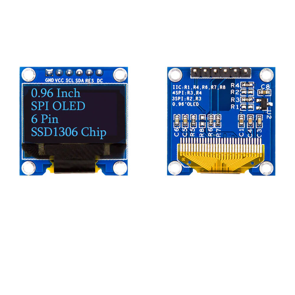 Módulo OLED LCD SPI de 1.3 Polegadas 6pi